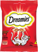Petisco Dreamies para Gatos Sabor Carne 40 g