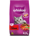 Ração Whiskas Gatos Adultos Carne 2,7 kg